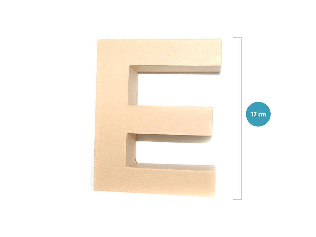 Aktual / Dekora Import S.A - Wholesale Decorative Tabletop Object - SCRAP LETTER 'E' BROWN