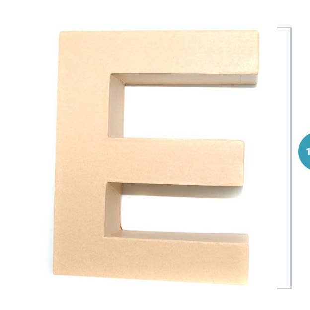 Aktual / Dekora Import S.A - Wholesale Decorative Tabletop Object - SCRAP LETTER 'E' BROWN0