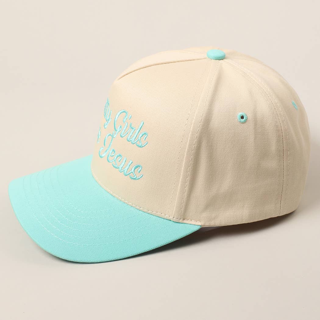 Fashion City - Vente Casquette de camionneur – femme - Casquette de camionneur brodée "Les jolies filles aiment Jésus"17