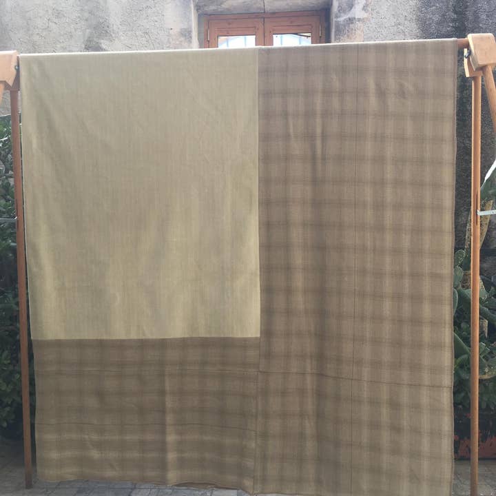 Fluwelen deken met wollen rand voor wholesale door Eugenio Vazzano - Fatto in Sicilia