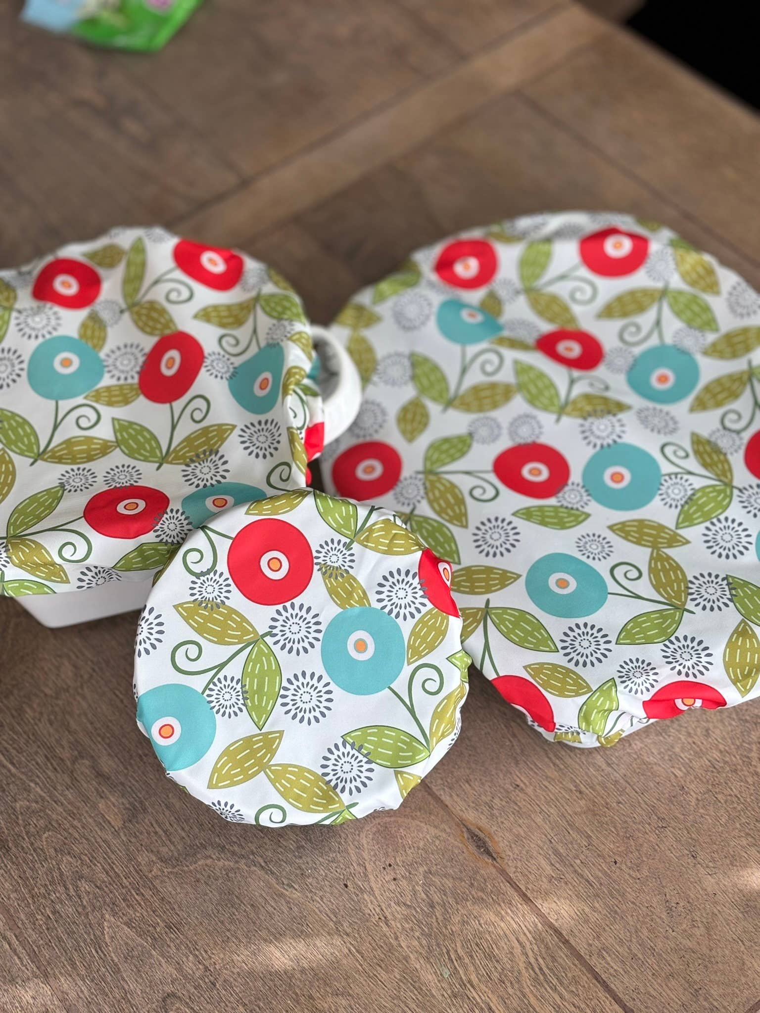 Kit Carson Accessories - Wholesale Food Storage Wrap/Bag - Dish Cover and Bowl Covers - Bright Flowers3
