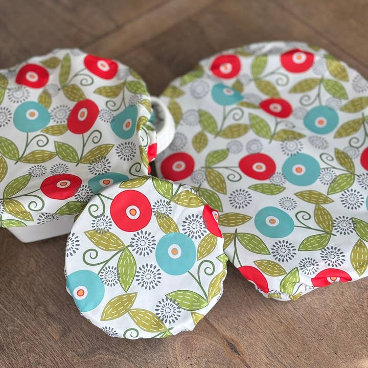 Kit Carson Accessories - Wholesale Food Storage Wrap/Bag - Dish Cover and Bowl Covers - Bright Flowers3