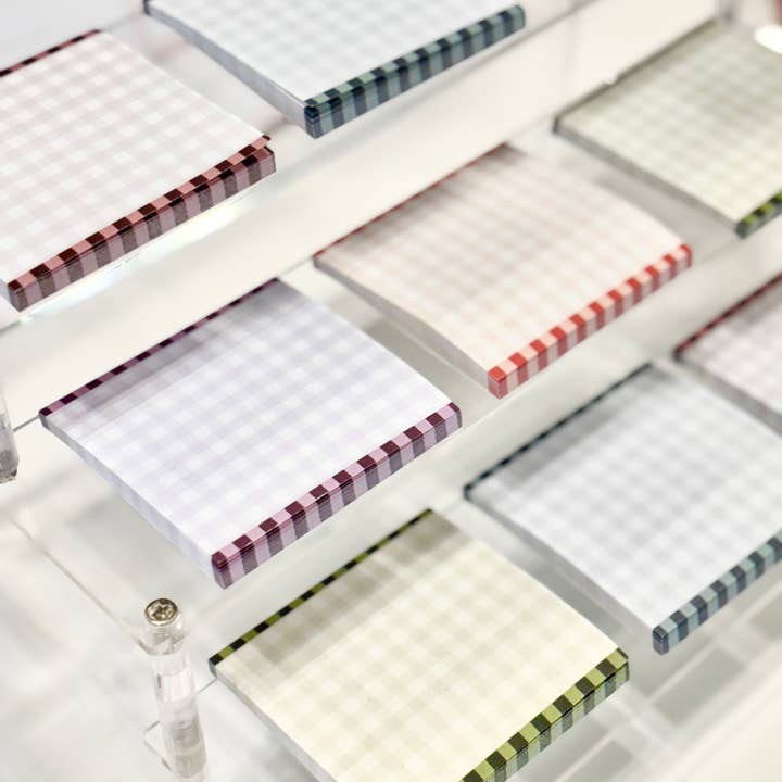 coux coux creative - Wholesale Sticky Notes - Dash Gingham Post-It Notes4