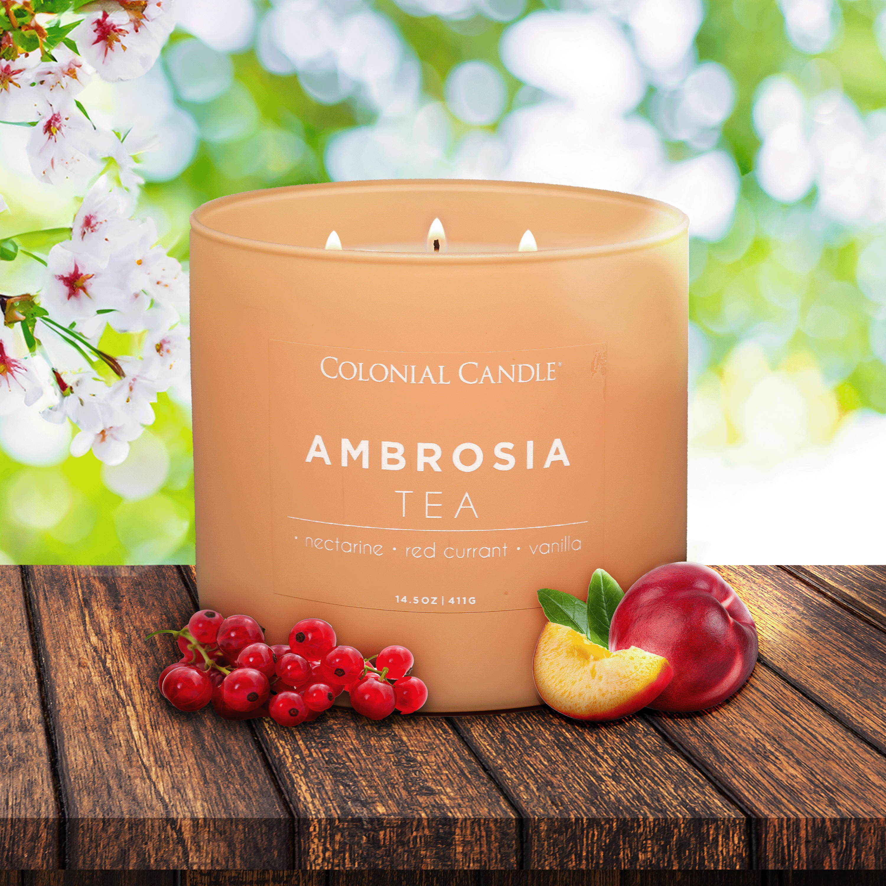 MVP Group International INC - Wholesale Jar/Filled Candle - Ambrosia Tea Scented Jar Candle, Soy Blend Wax, 14.5oz3