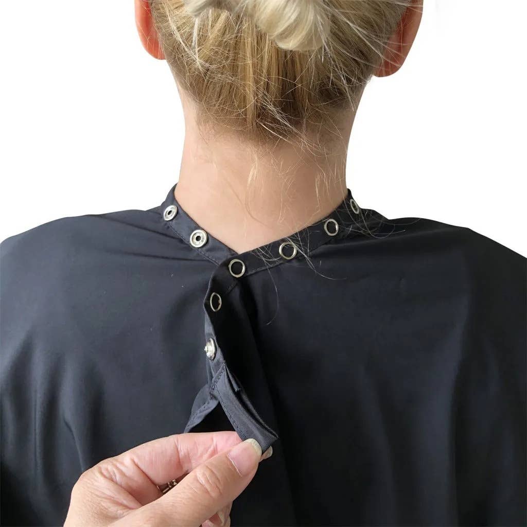 Color Black Lindo Professional Hair Cutting Cape for wholesale on Faire4
