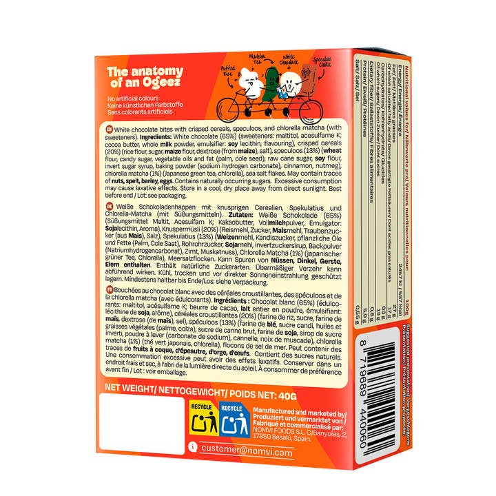 OG Crunch - Wholesale Chocolate Bar - OG Crunch Chocolate 1PACK Cookie Crumbs 40g1