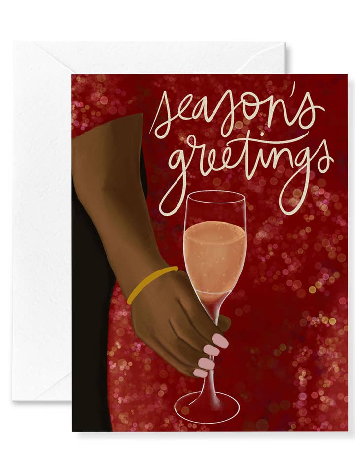 Carte de vacances Champagne pour la vente par Announce Divinely