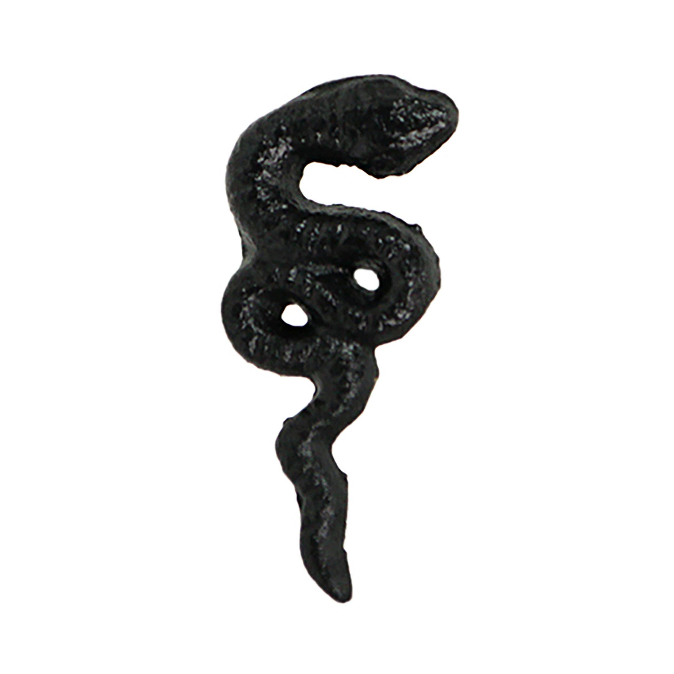 Zeckos - Wholesale Knob/Pull - Gothic Black Cast Iron Snake Drawer Knobs 6 Piece Set1