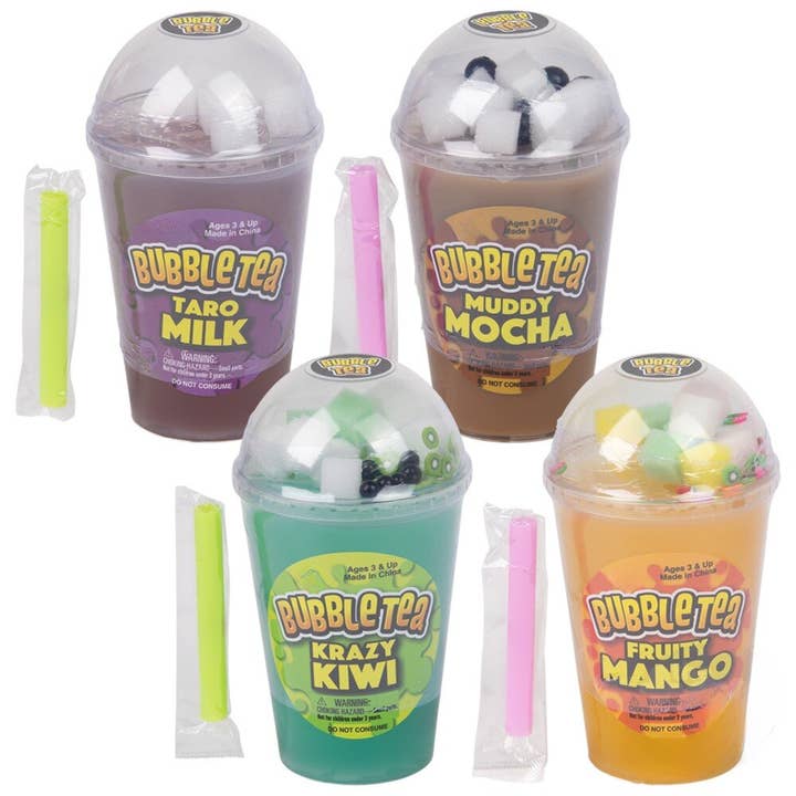 PR GROUPS LLC - Wholesale Putty/slime – Child - Bubble Tea Slime Slime with Bubble Tea2