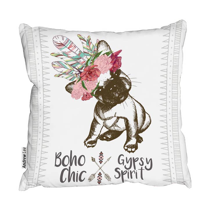 Cojines - retrato de cachorro de bulldog francés (Cojín) para venta al por mayor de Benjamin Tate Design