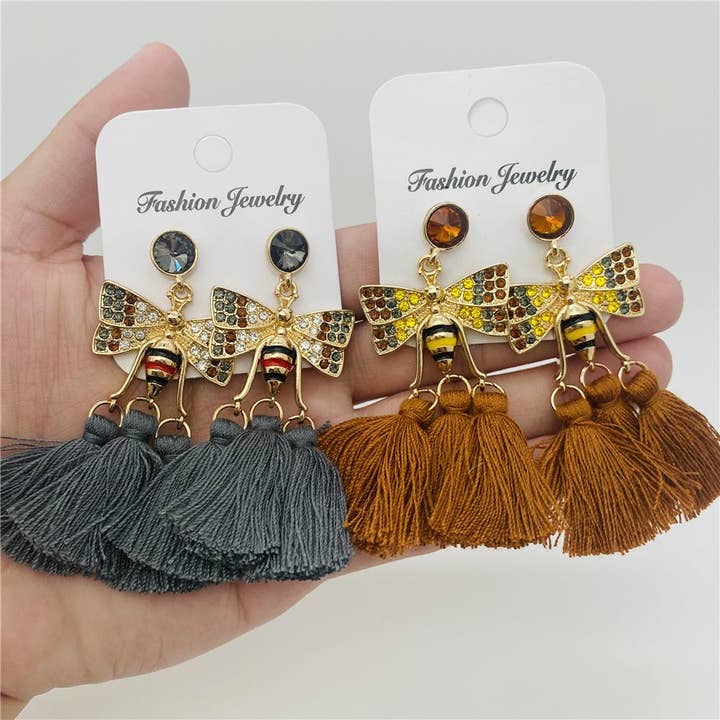 Bohemian Bee Pendant Tassel Earrings and other Purchase Wholesale independent coffee. Free Returns & Net 60 Terms on Faire trending on Faire.
