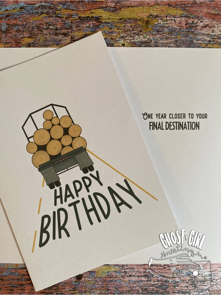 Cartão de Aniversário: Coisas Filmes de Terror Ensinaram-nos por atacado de Ghost Girl Greetings