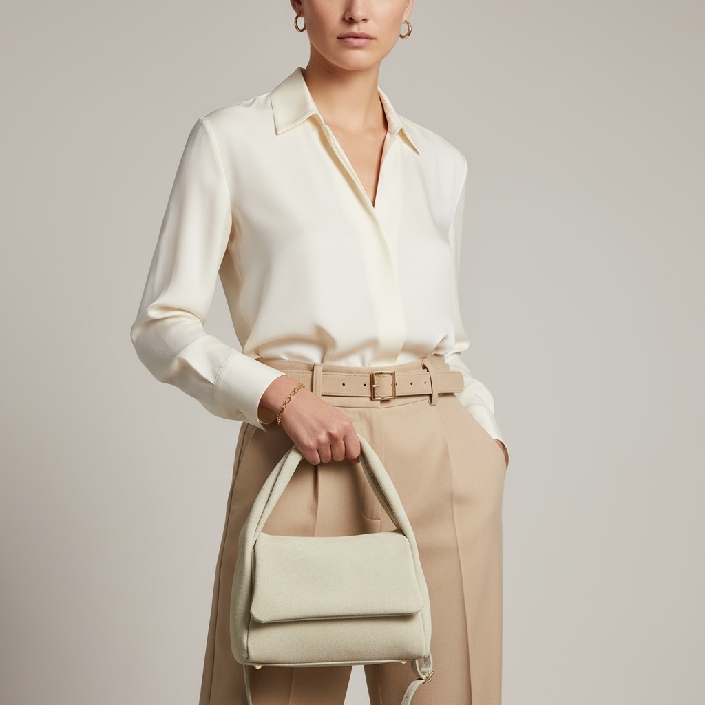 TAKEASY - Vendita all'ingrosso Borsa con manico - Donna - Borsa a mano in pelle scamosciata1