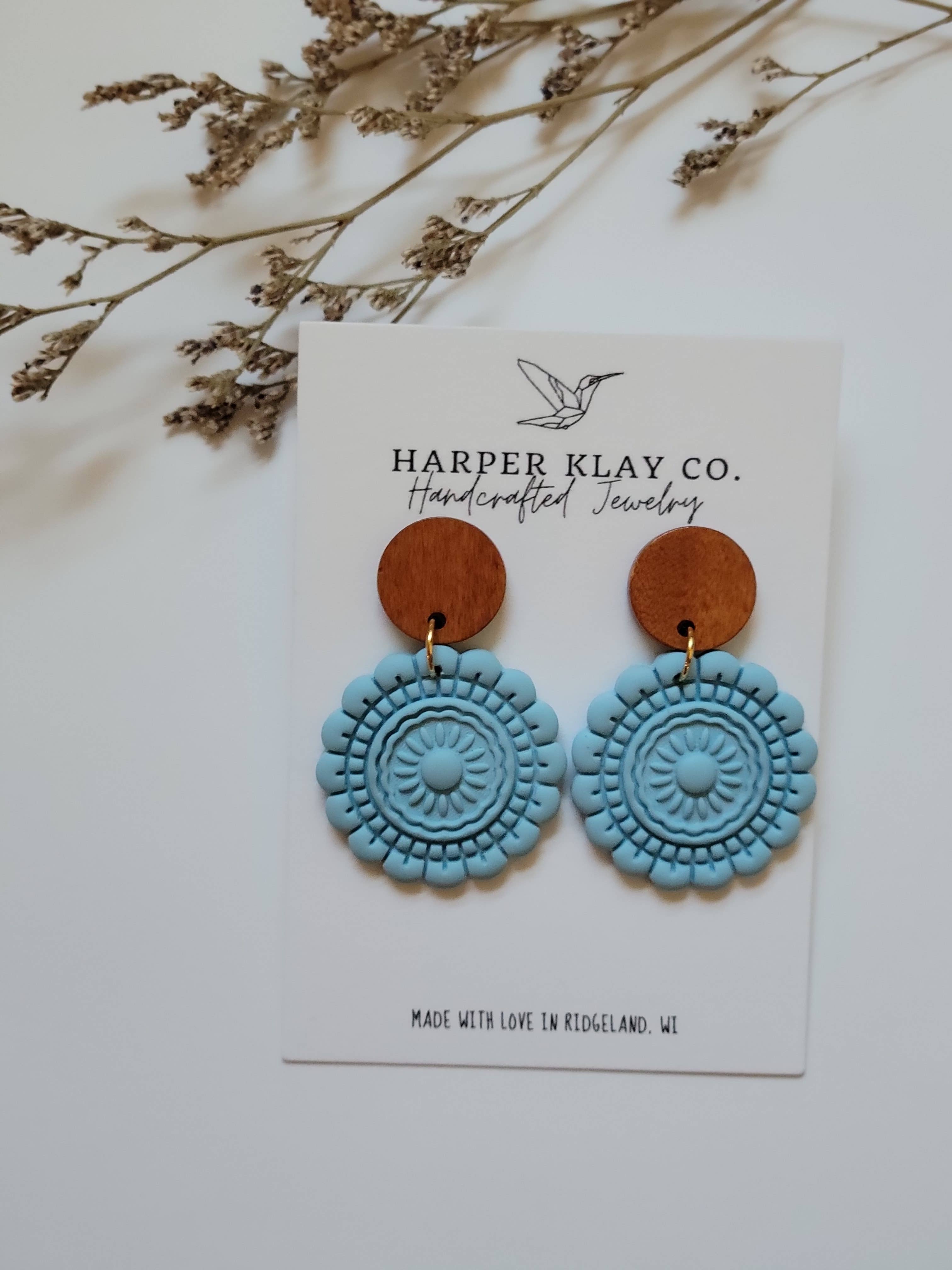 Harper Klay Co - Wholesale Dangle Earrings - The Mandala Set- Polymer Clay Dangle Earrings0