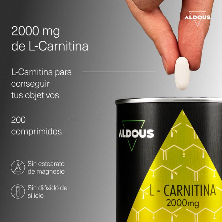 Aldous Bio - Vendita all'ingrosso Vitamine/integratori orali - L Carnitina 2000mg - 200 Compresse - Aldous1