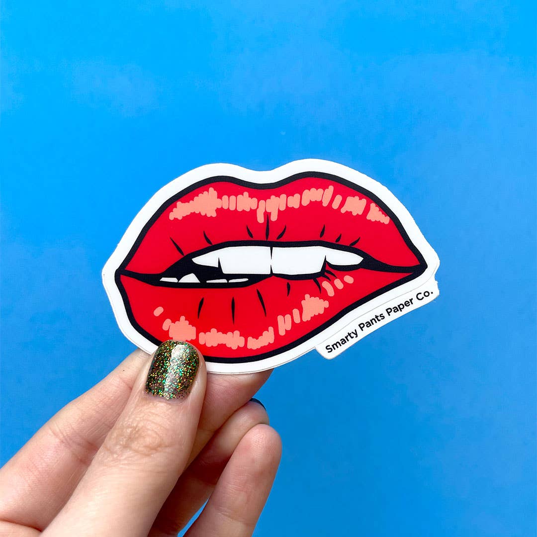Smarty Pants Paper - Wholesale Sticker - Red Lips Sticker2