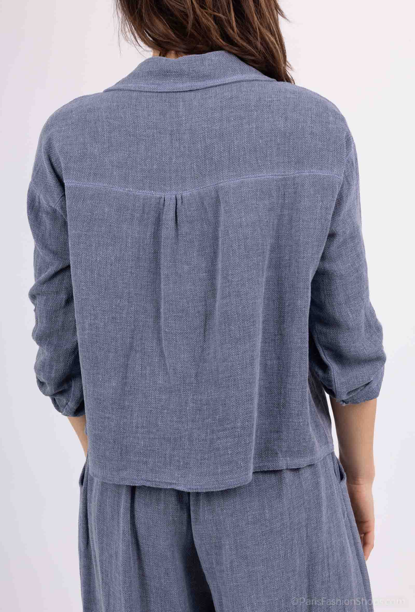 Shyloh - Wholesale Button Down Shirt - Women's - Linen cotton top 157828