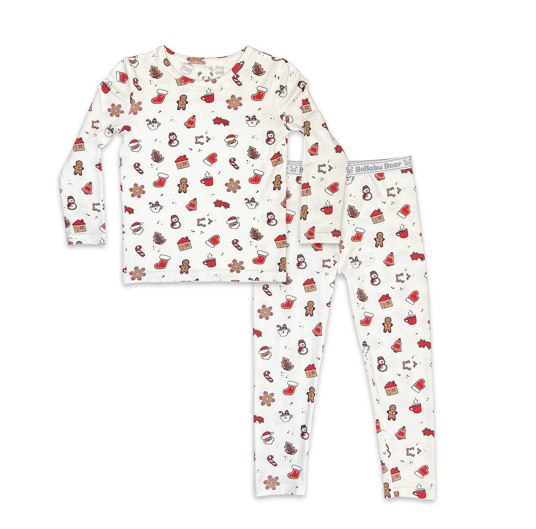 Bellabu Bear - Wholesale Sleepwear Set - Kids - Christmas Sugar Cookies Bamboo Kids Pajamas Two-Piece Set0