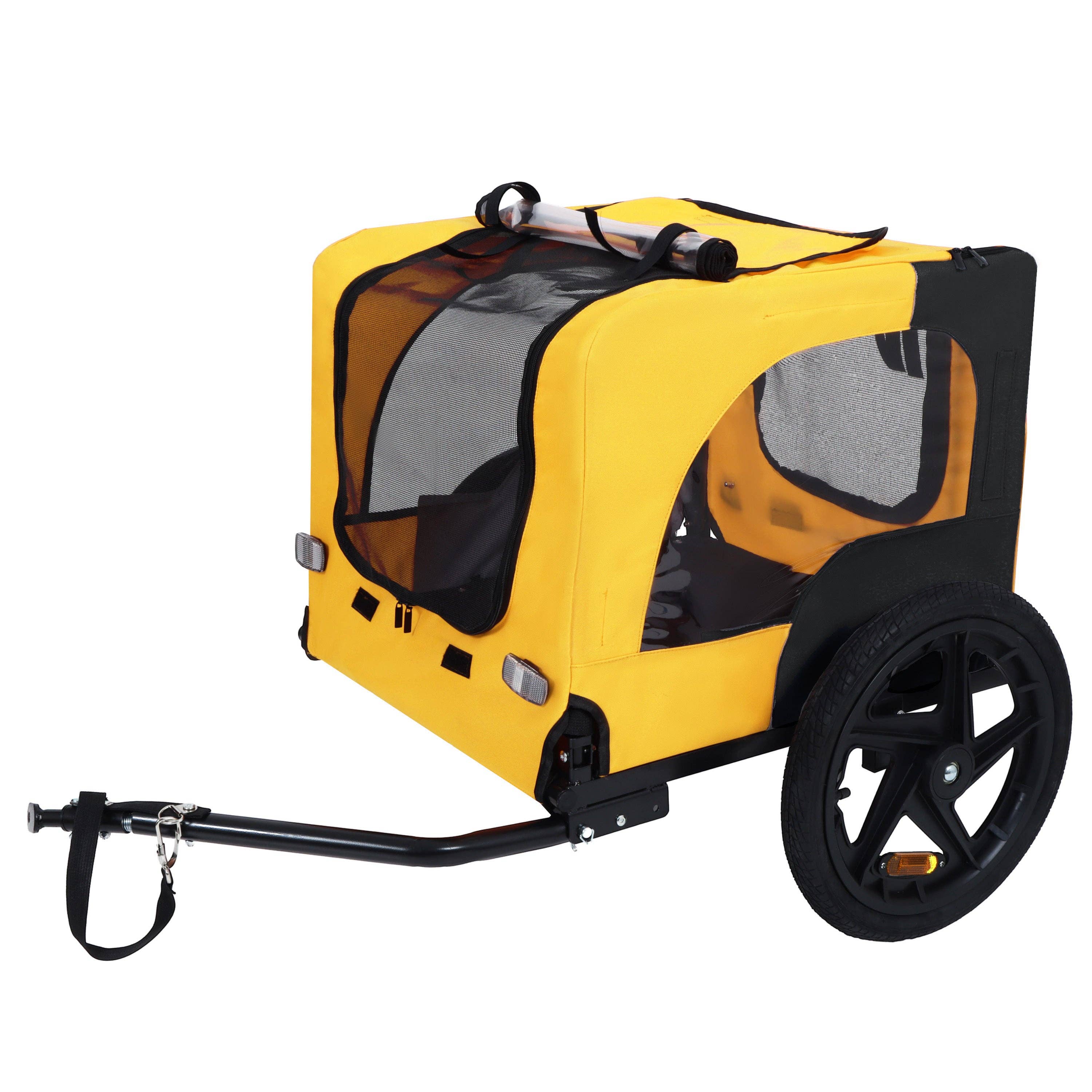 39F Inc. - Wholesale Pet Carrier - Cat/Dog - Folding Pet Bike Trailer for Small to Medium Dogs, Yellow7