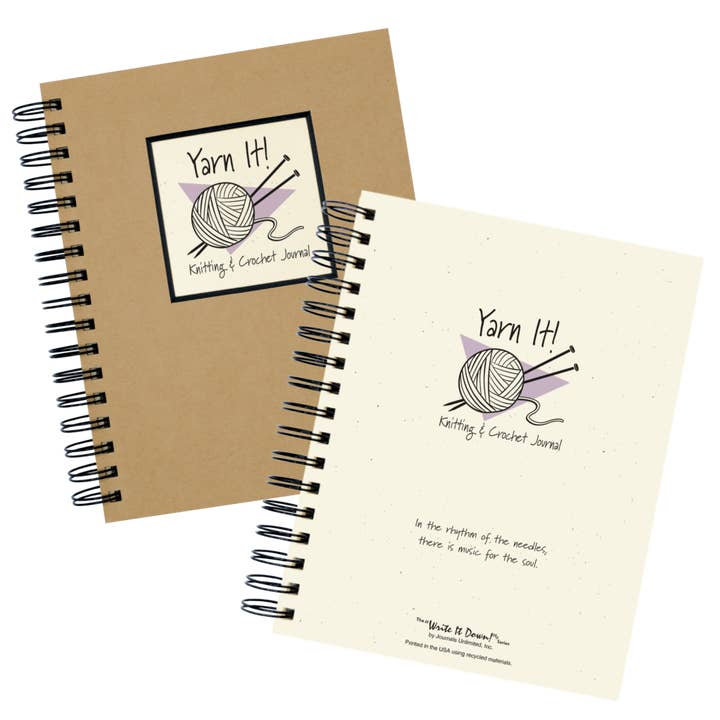 Journals Unlimited - Wholesale Journal/Diary - Yarn It! Knitting & Crochet Journal (Kraft)4
