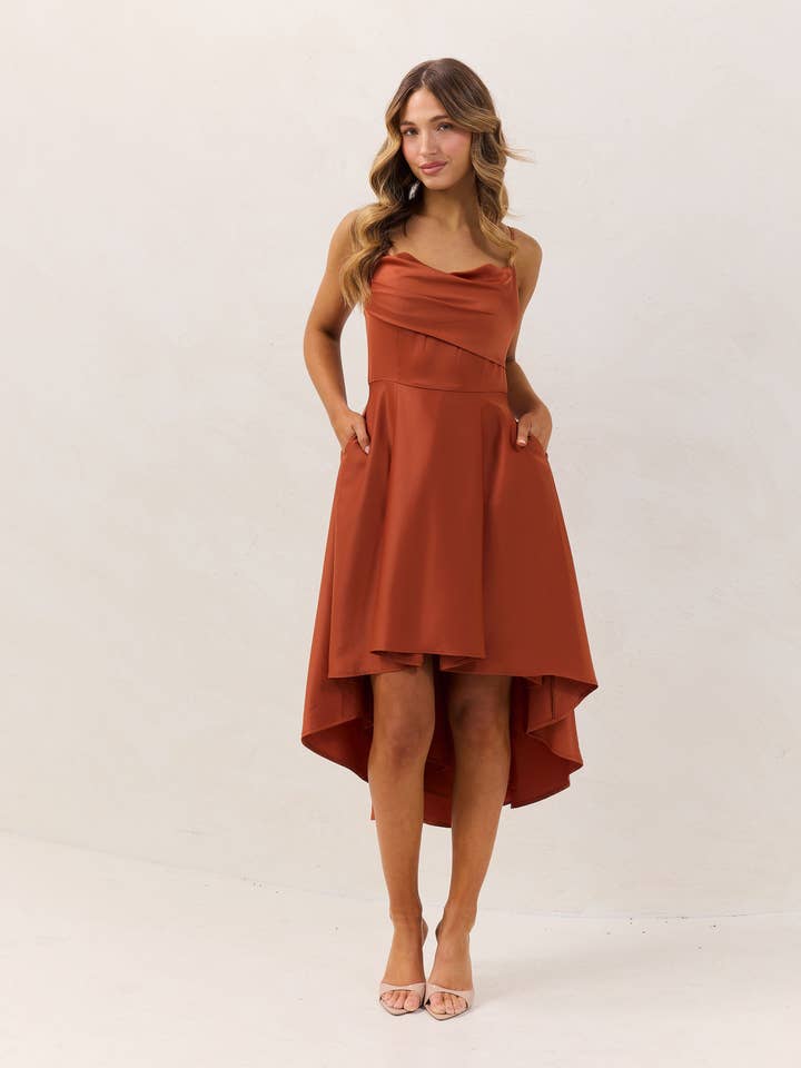 Marie Dress-Rust for wholesale by Twosisters The Label