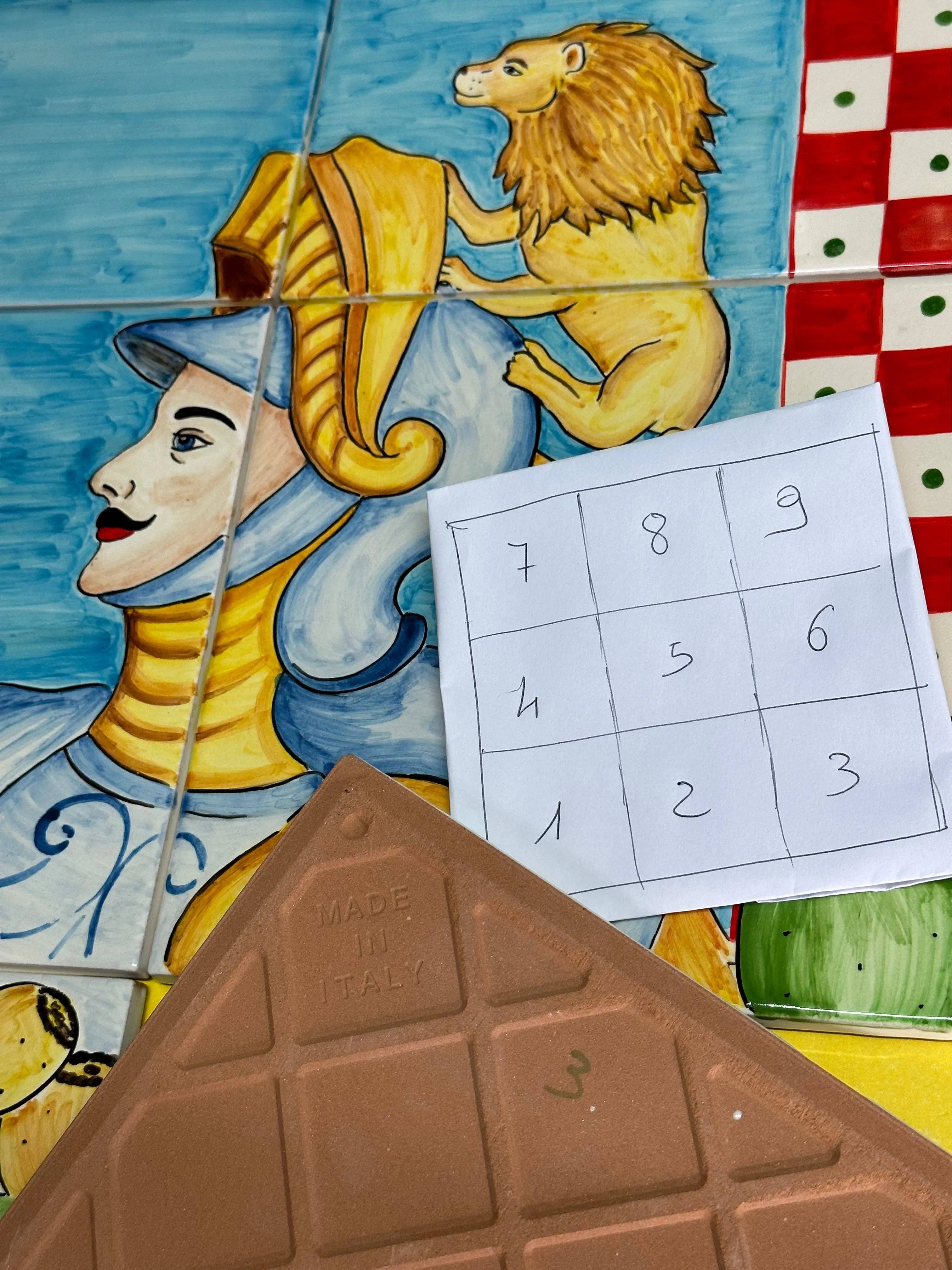 DD Ceramiche Siciliane - Wholesale Wall Tile - Paladino Ceramica Caltagirone Mosaic Panel cm 60x60 Hand-decorated tiles8