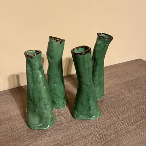 JF The Reborn Home - Wholesale Vase - GLV200 LONG OLIVADE VASE H20CM