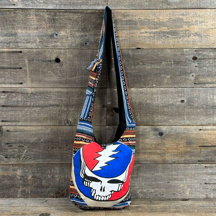 Schultertasche Groß Grateful Dead SYF Boho Hippie für den Großhandel von Jayli Clothing