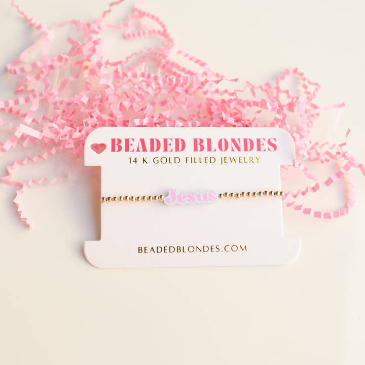 Beaded Blondes - Wholesale Beaded Bracelet - Jesus Bracelet