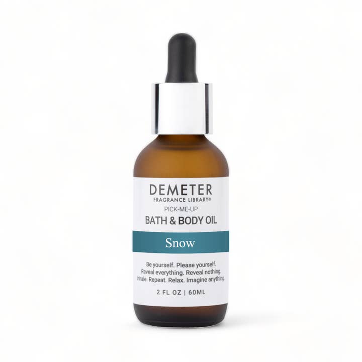 Snow 2oz Bath & Body Oil for wholesale by Demeter Fragrance Library