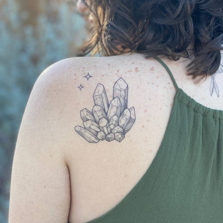 NatureTats – Tatuagem temporária por atacado – Tatuagem Temporária Crystal Quartz6