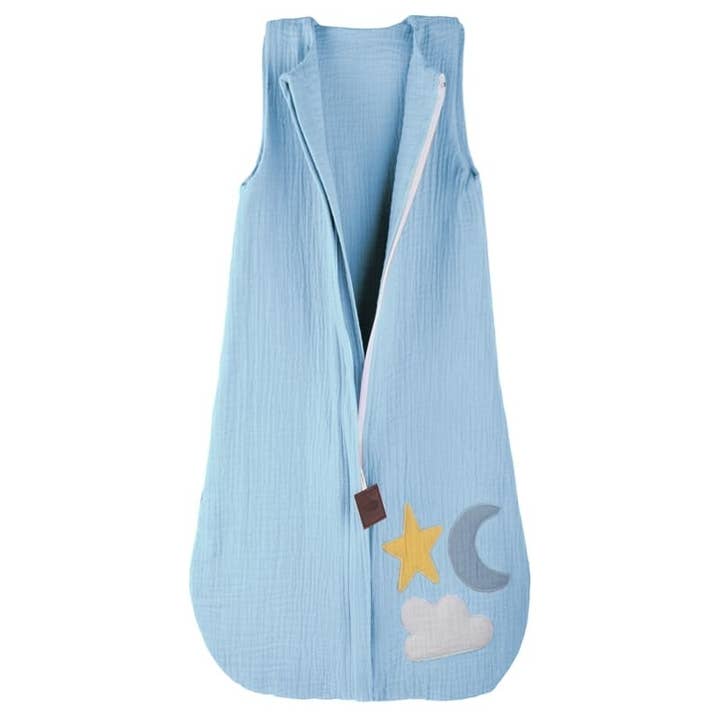 Hi Little One - mussola a 2 strati Day & Night Baby Blue per la vendita all'ingrosso da parte di Hi Little One