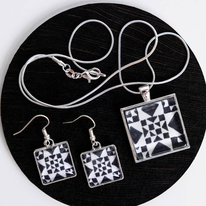 Galiant Star Earrings for wholesale by Quilt Design Jewelry