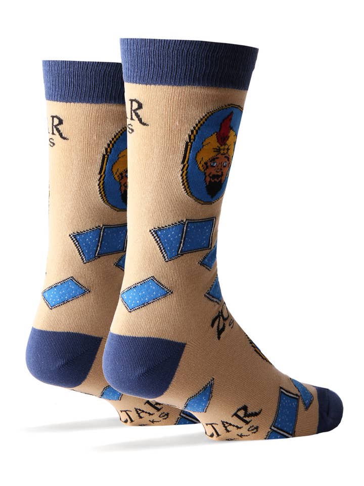 Oooh Yeah/Sock It Up/Oooh Geez Slippers - Wholesale Socks - Men's - Zoltar Speaks | Men's Cotton Crew Funny Socks1