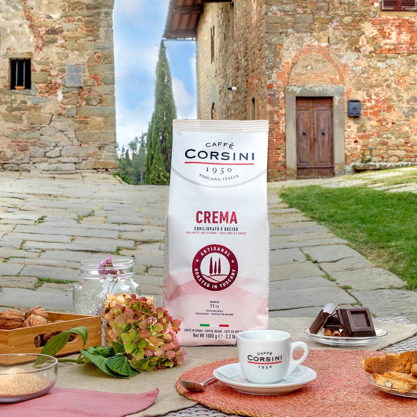 Caffè Corsini – wholesale Coffee beans – Arabica-Robusta Blend, Cream, coffee beans 1Kg| New Line4