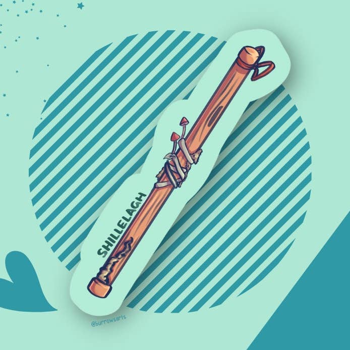 Burrows Arts - Wholesale Sticker - Shillelaigh - Single Sticker0