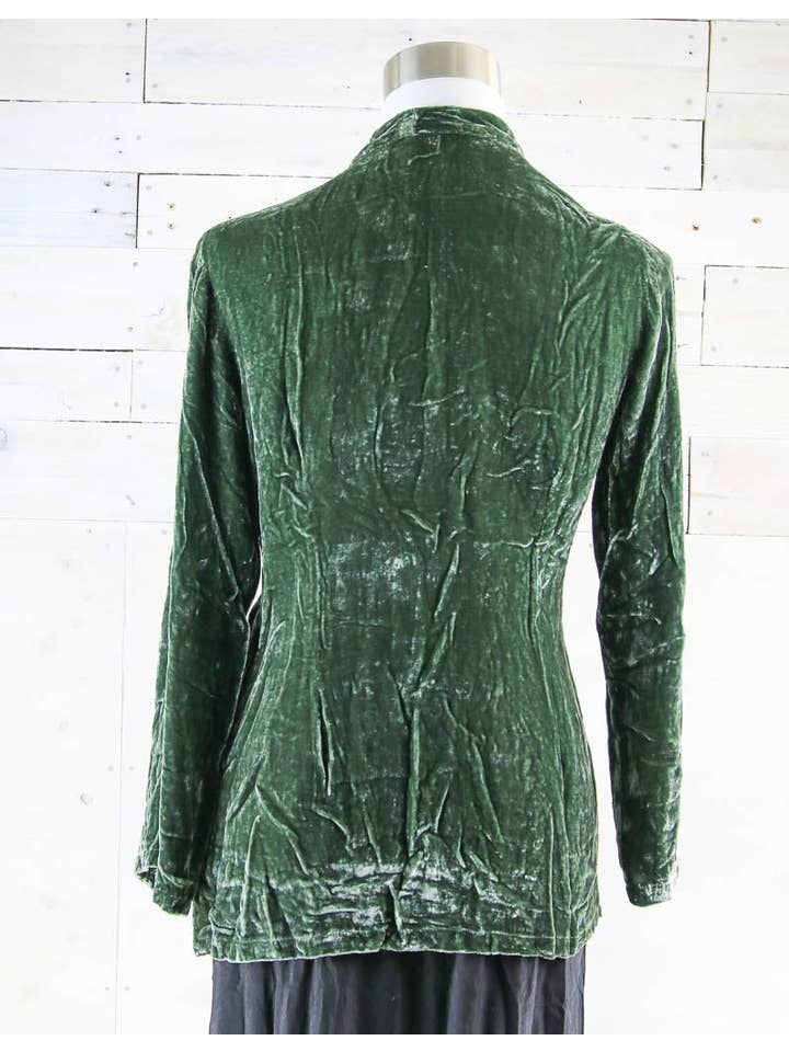 TABOO FASHION - Wholesale Jacket – Women's - Bree Long Silk Velvet Embroidered Jacket3