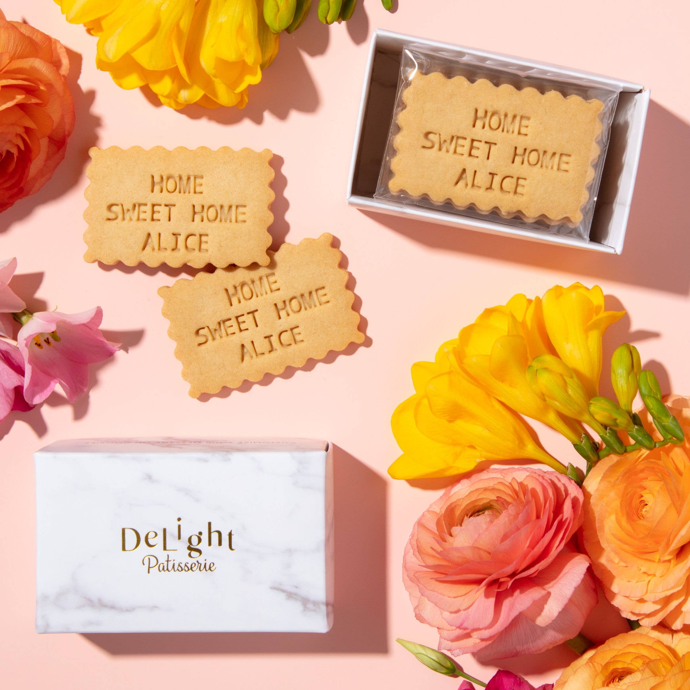 DeLight Patisserie - Wholesale Cookie - Custom Message Cookie Box (4 cookies)2