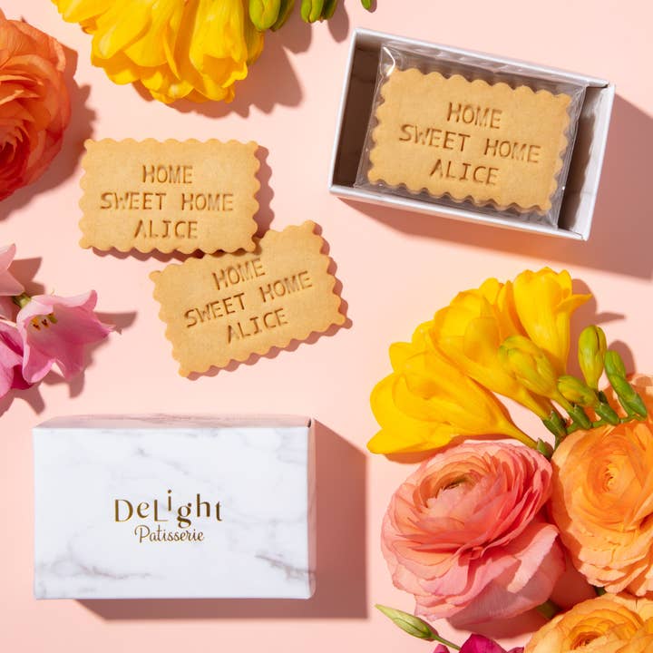 DeLight Patisserie - Wholesale Cookie - Custom Message Cookie Box (4 cookies)2