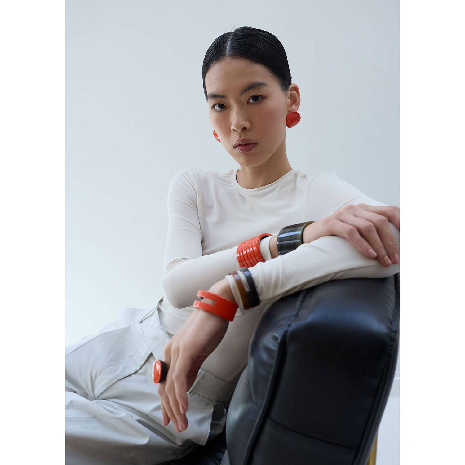 BRANCH JEWELLERY – wholesale Cocktail/statement ring – Handmade Orange Round Horn Ring jewellery Gift for women
2