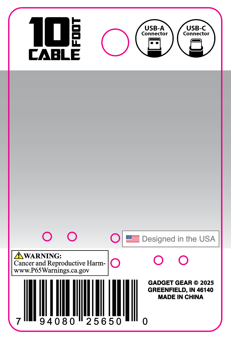 Novelty Brands - Wholesale Charging Cable - 10 ft Charging Cable Assortment Floor Display- 24/Display9