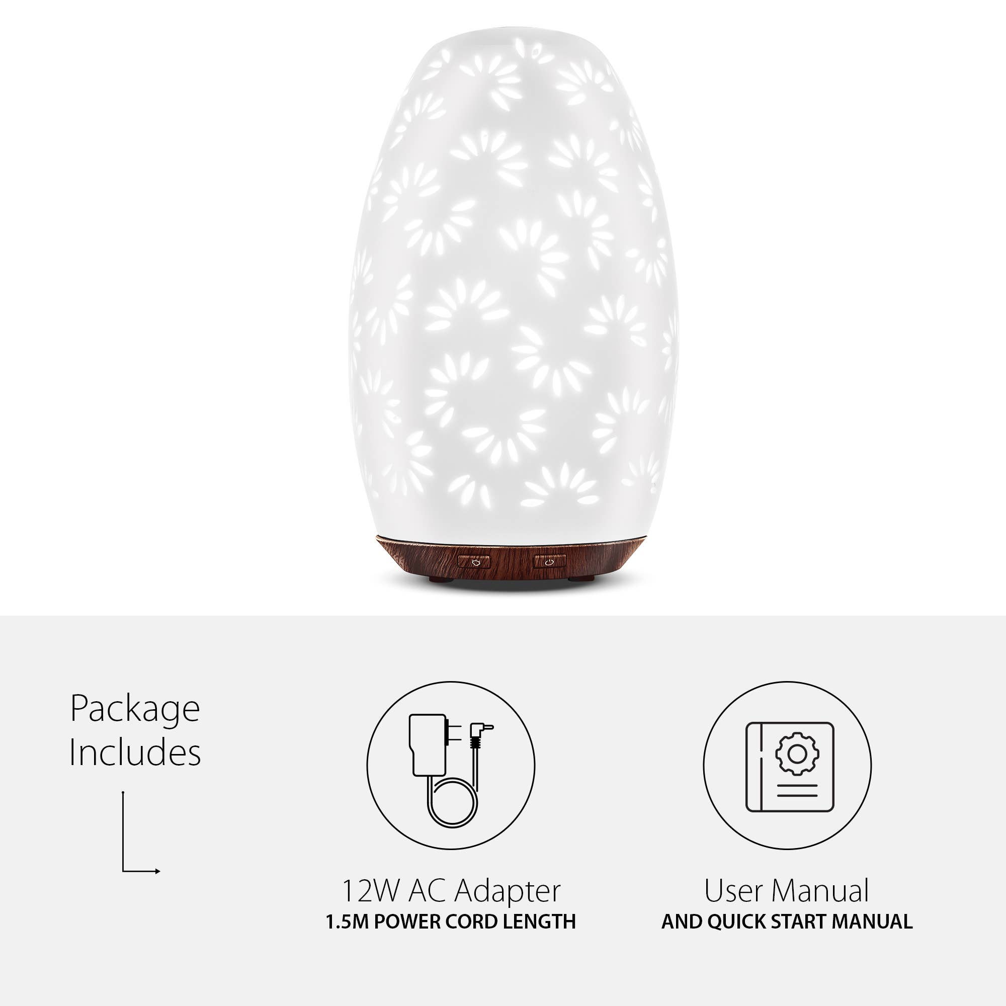 Greenair Inc. - Venta al por mayor Difusores eléctricos - Difusor Daisy: hecho a mano con arcilla de caolín 6