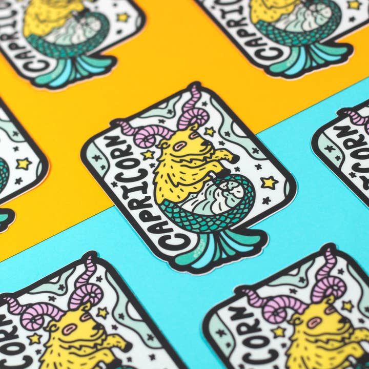 Turtle's Soup – Großhandel Aufkleber – Vinyl-Aufkleber Zodiac Steinbock Ziege Horoskop Astrologie1