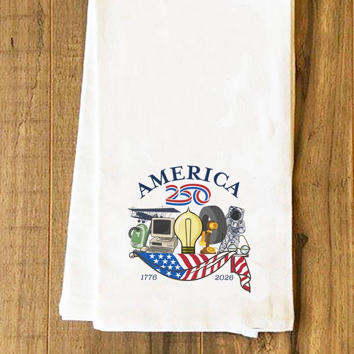 Torchon des Inventions America250™ pour la vente par Nelson Gifts Wholesale