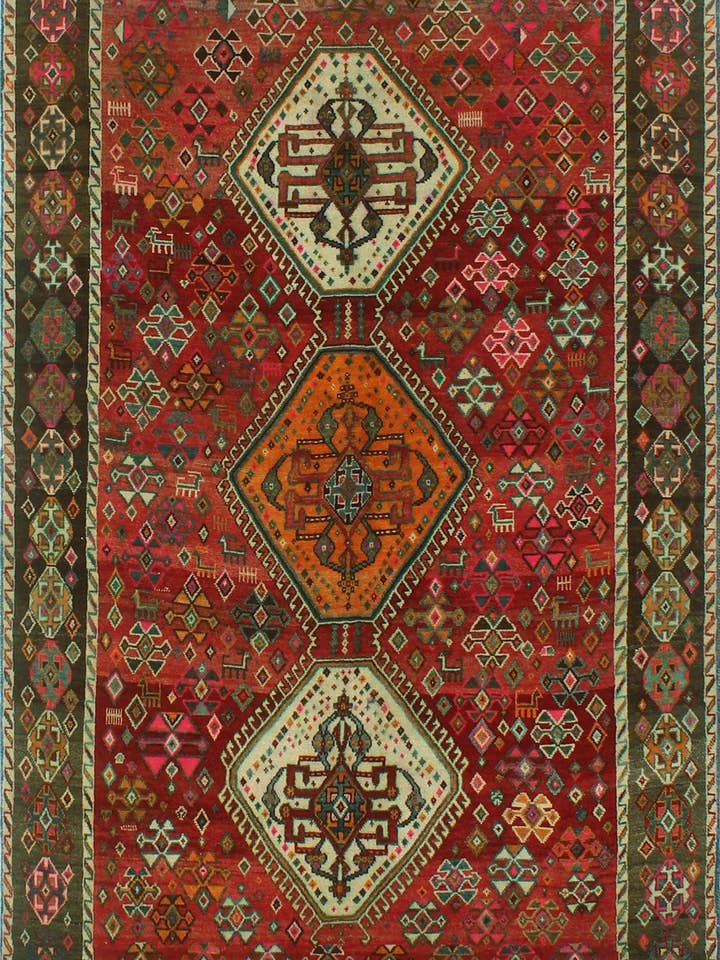 Feiner VTG Northrop Rot/Brauner Teppich, 4'10" x 7'10" für den Großhandel von Noori Rug