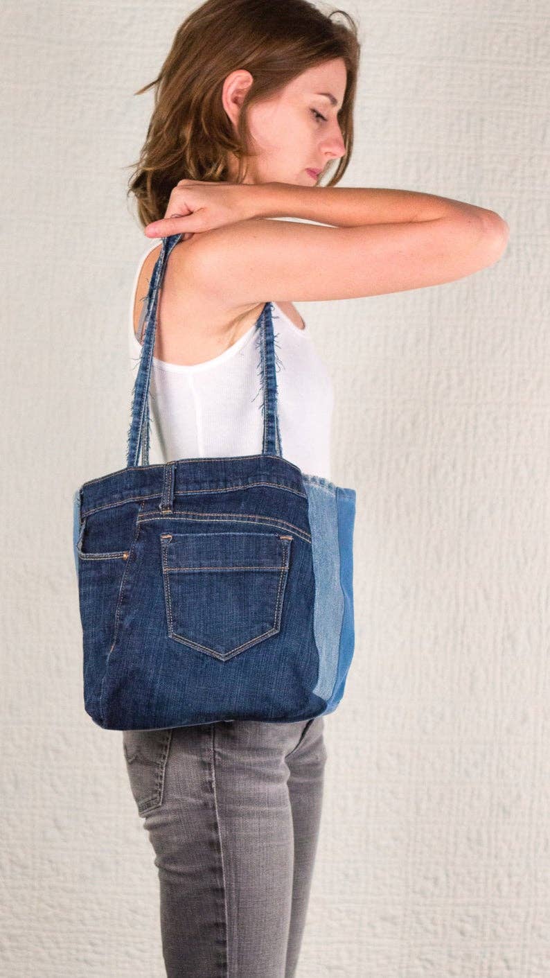 SilkDenim - Wholesale Grocery/Shopping Bag - Silk Denim To Go Bag1