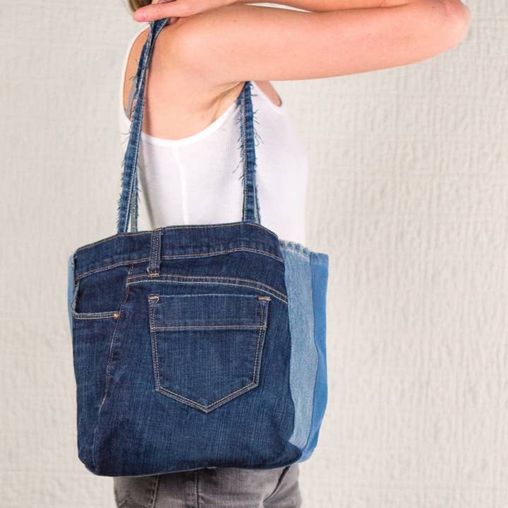 SilkDenim - Wholesale Grocery/Shopping Bag - Silk Denim To Go Bag1