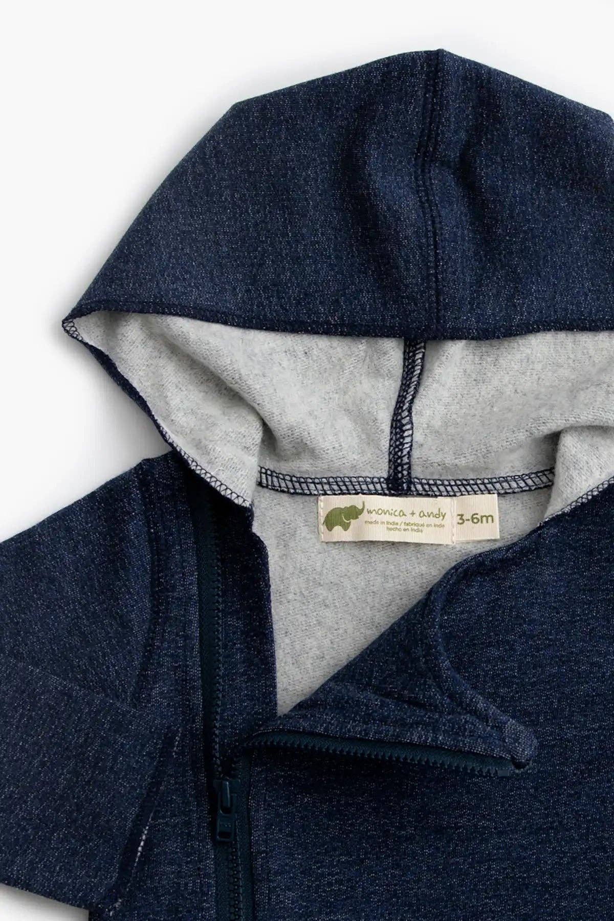 Monica + Andy – wholesale Byxdress - Baby – Moto Romper_Navy Heather1