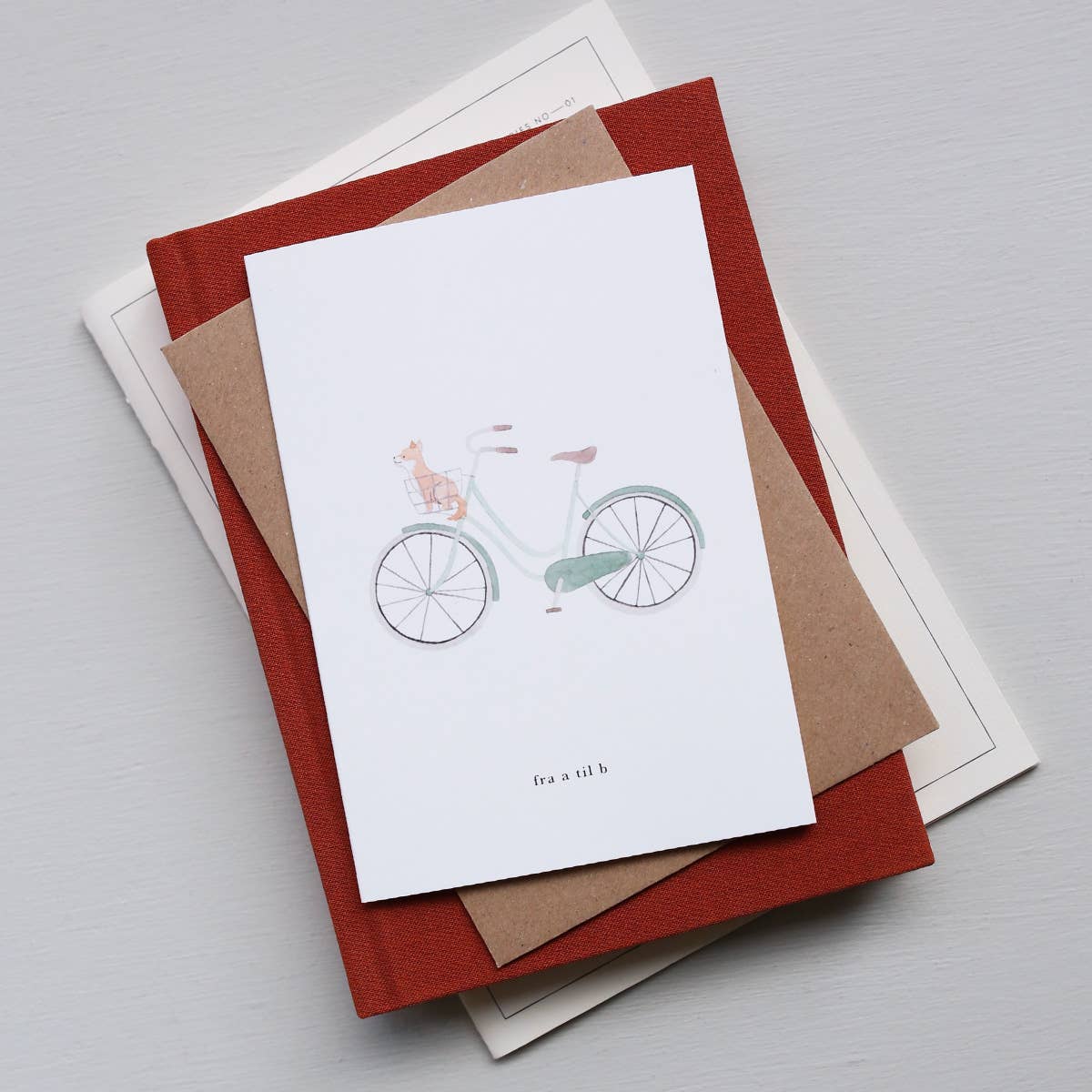 Kartotek Copenhagen - Wholesale Everyday Greeting Card - Greeting Card // Cykel (fra a til b)2