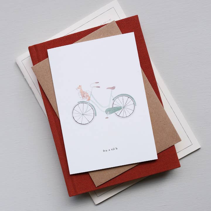 Kartotek Copenhagen - Wholesale Everyday Greeting Card - Greeting Card // Cykel (fra a til b)2